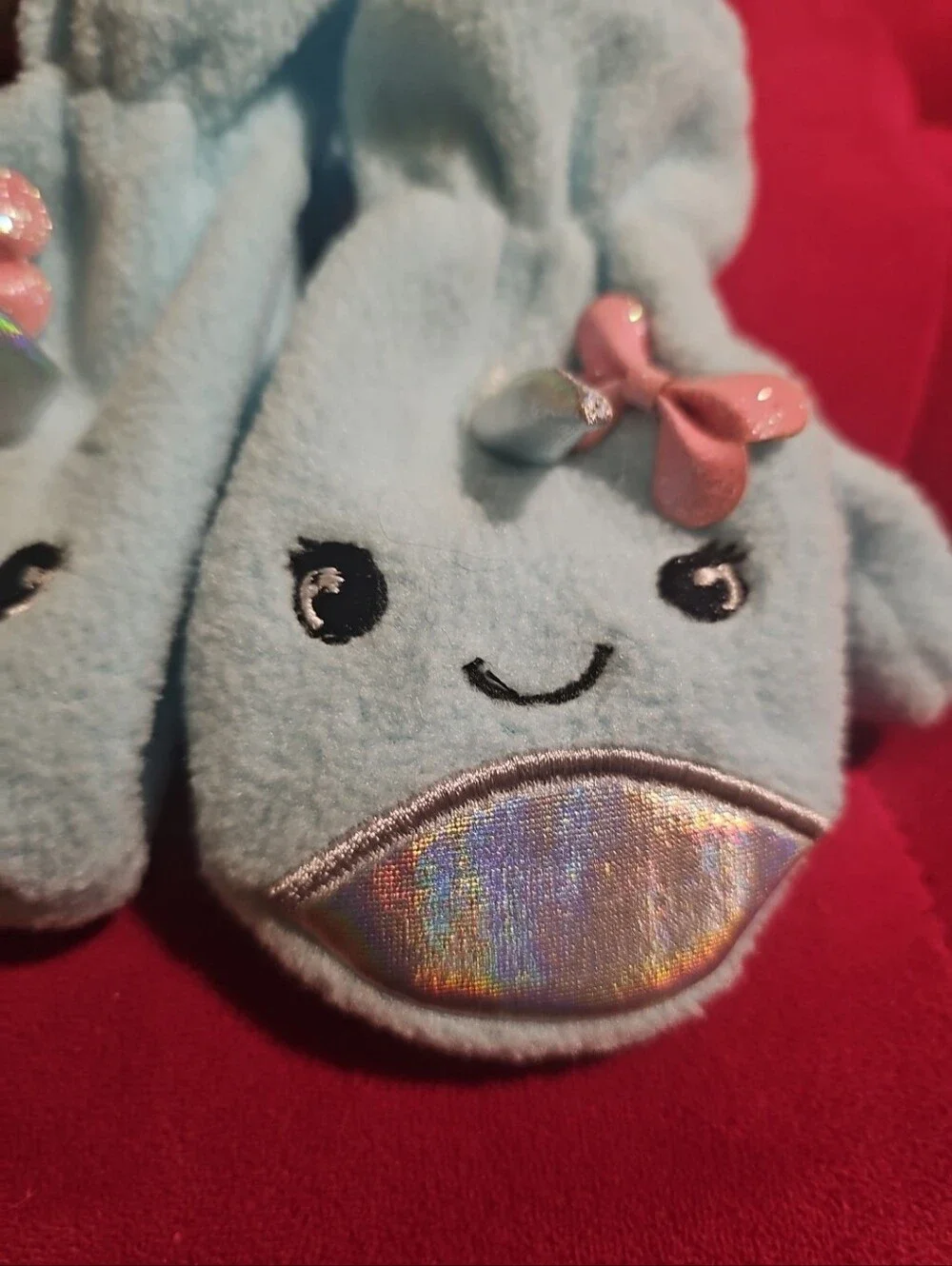 NWT Narwhal Infant ToddlerSize 12-24 Month Fleece Mittens Love @ First Sight